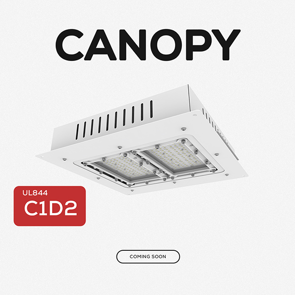 Hazardous Location Canopy Light: A specialized canopy light designed for hazardous locations, catering to industries with unique structural requirements.
